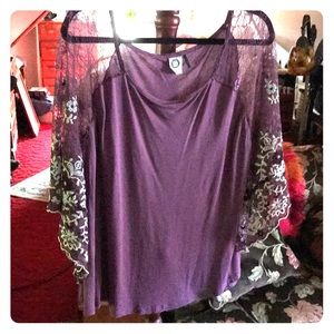 Anthropologie beautiful bat-winged blouse, large